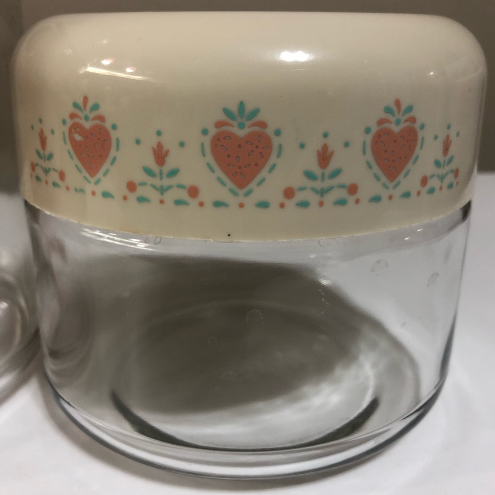 Vintage Corning Forever Yours Glass Jar Canisters - Picture 6 of 12